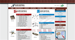 Desktop Screenshot of crystek.com