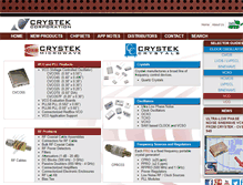 Tablet Screenshot of crystek.com